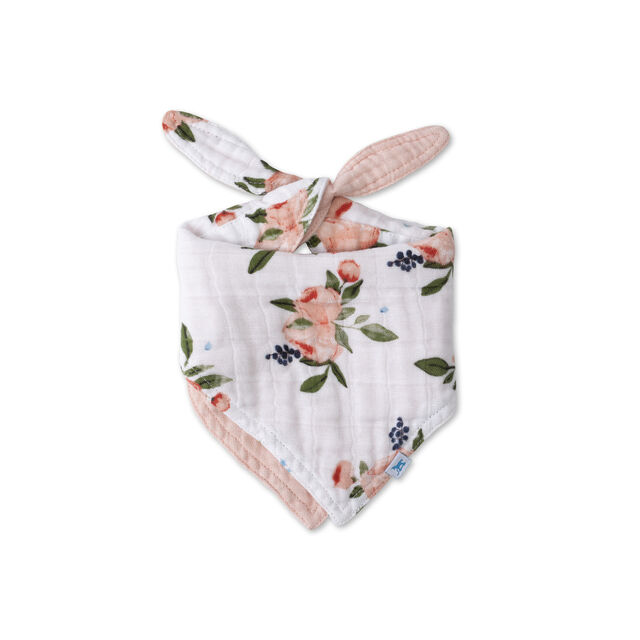 Little Unicorn | Reversible Bandana Bib - Watercolour Roses