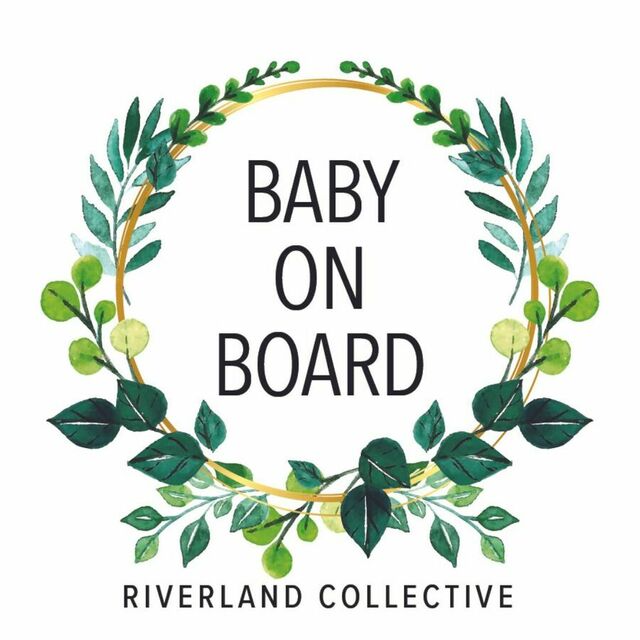 Baby On Board Sticker Forest Foliage