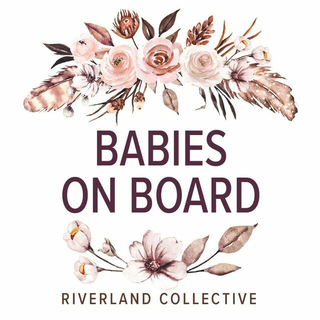 Babies on Board Sticker Autumn Blush