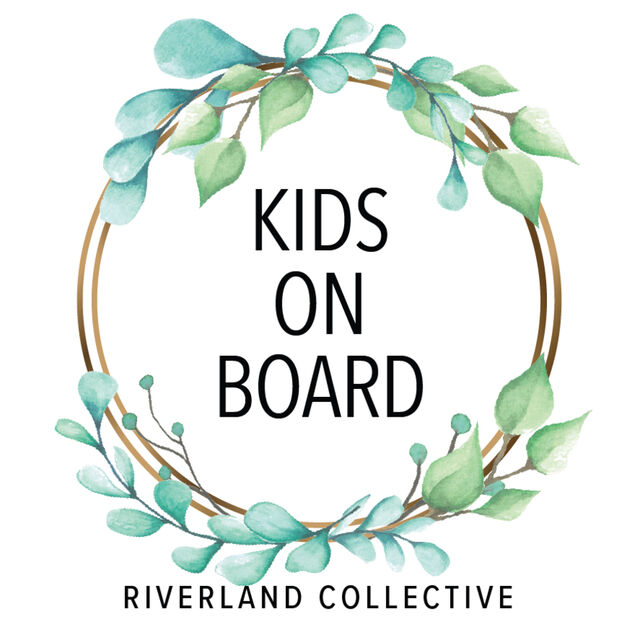 Kids On Board Sticker Sign Eucalyptus
