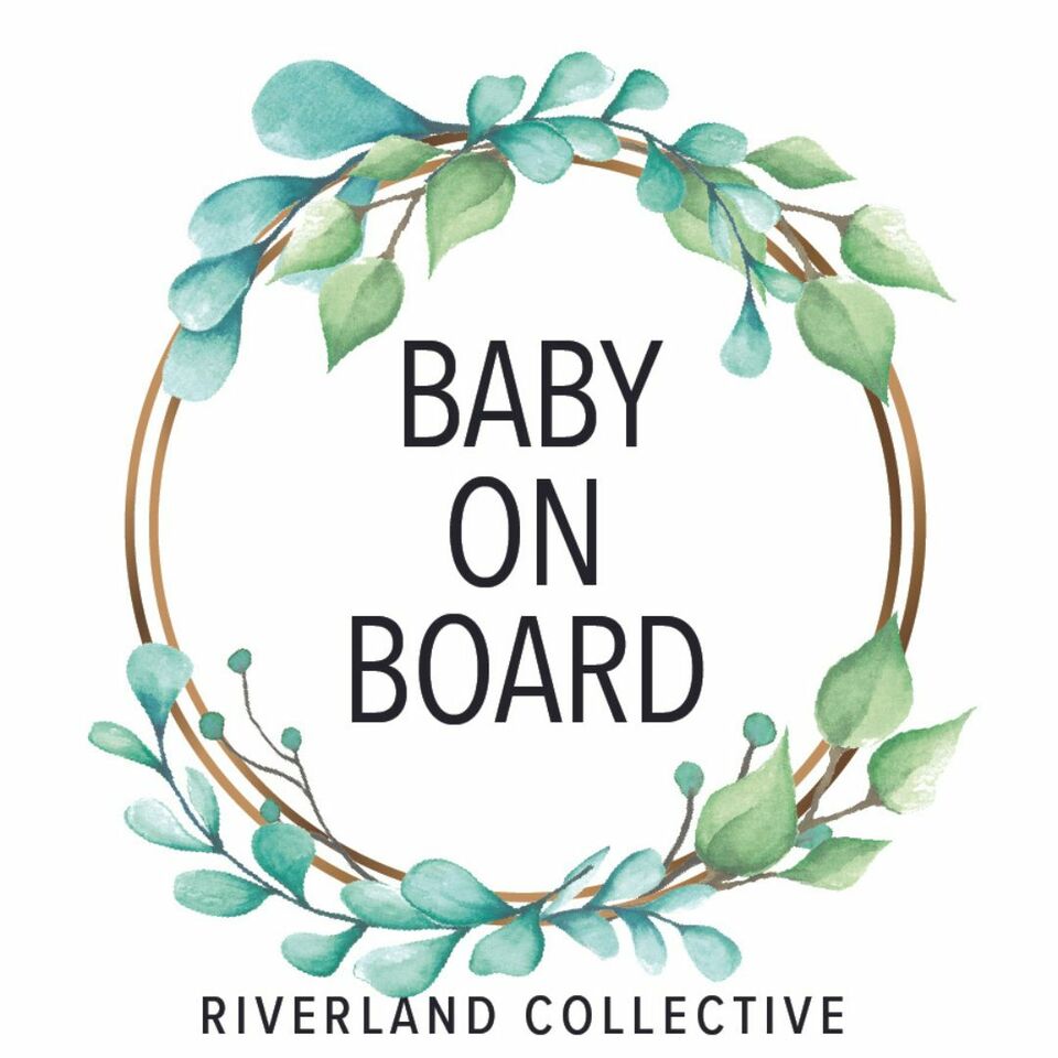Baby On Board Sticker Decal- Eucalyptus