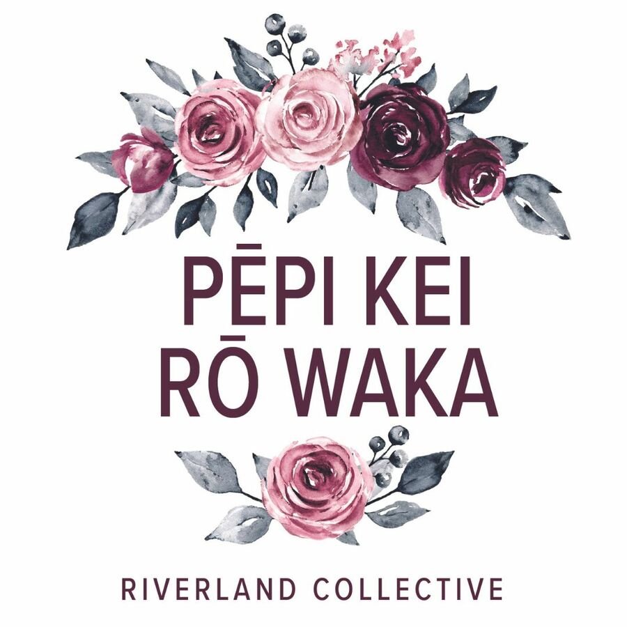 Pēpi Kei Rō Waka | Vintage Rose Baby On Board Sticker