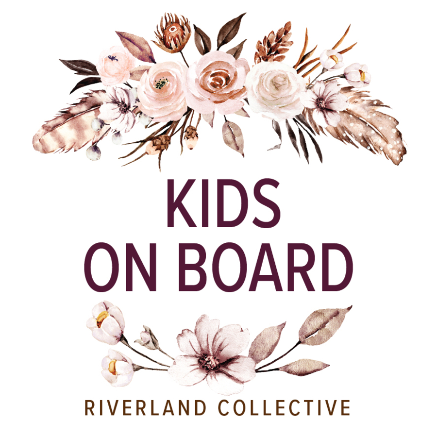 Kids On Board Sticker Sign Autumn Blush